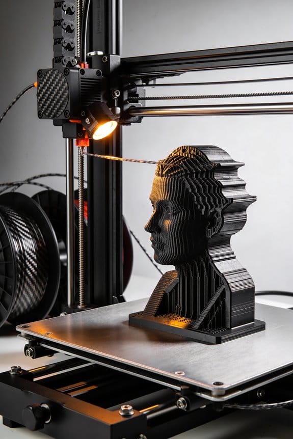 carbon fiber filament tradeoff abrasion