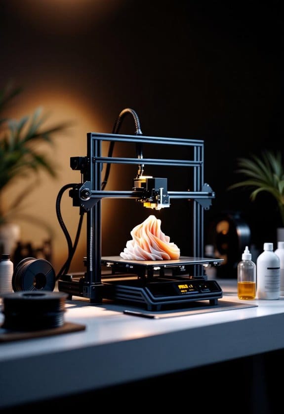 four flashforge 3d printers