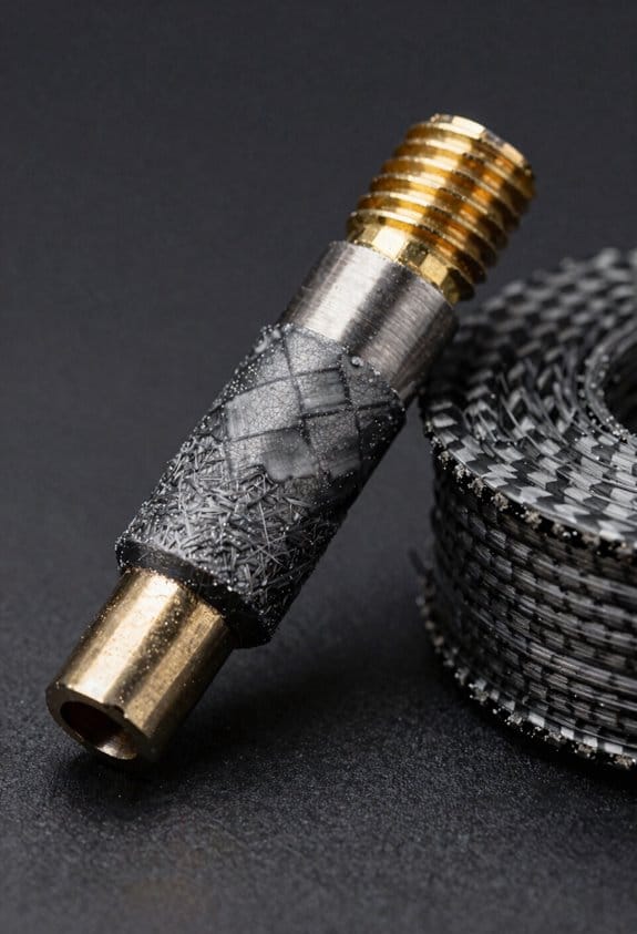 lightweight stiff abrasive composite filament