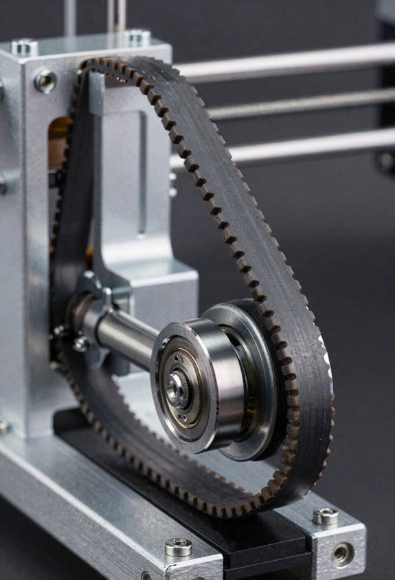 rigid framed tensioned aligned belts