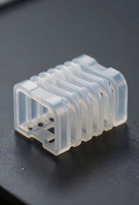 soluble cores pleats helix