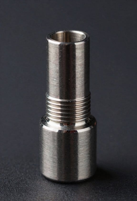 thin titanium throat sharpens gradient